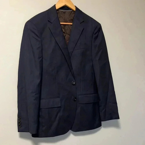 J. Crew ludlow wool tollegno 1900  navy sport coat blazer jacket 38S slim - Picture 2 of 7